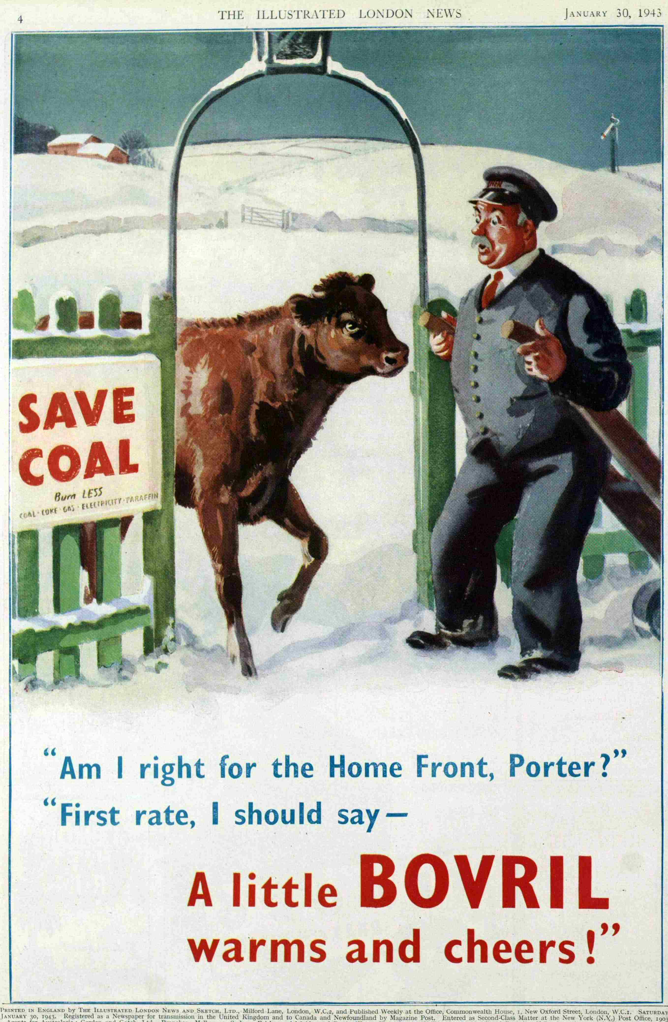1943 Bovril advert